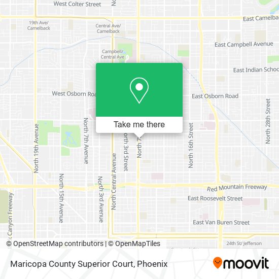 Mapa de Maricopa County Superior Court