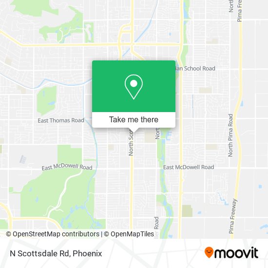 N Scottsdale Rd map