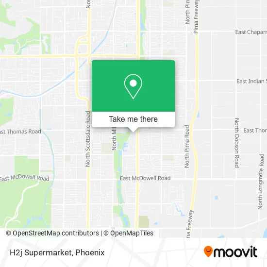H2j Supermarket map