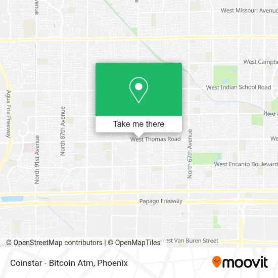 Coinstar - Bitcoin Atm map