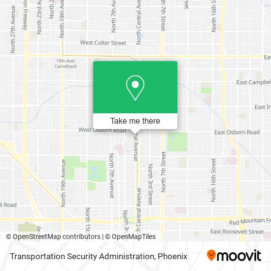 Transportation Security Administration map