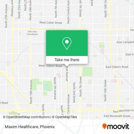 Maxim Healthcare map