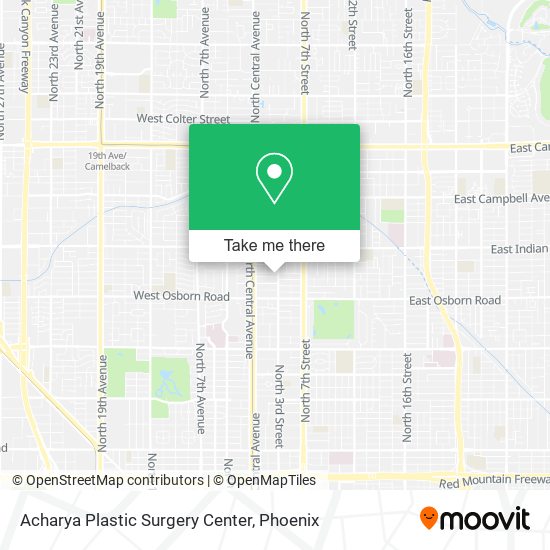 Mapa de Acharya Plastic Surgery Center