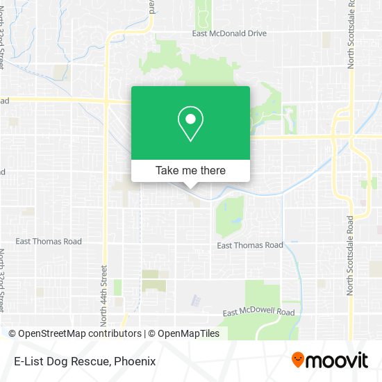 E-List Dog Rescue map