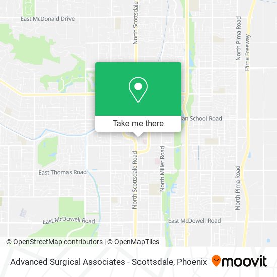 Advanced Surgical Associates - Scottsdale map