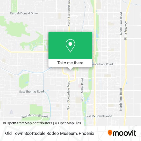 Old Town Scottsdale Rodeo Museum map