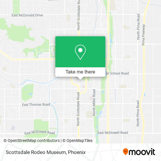 Scottsdale Rodeo Museum map