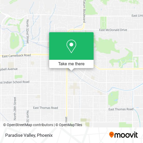 Paradise Valley map