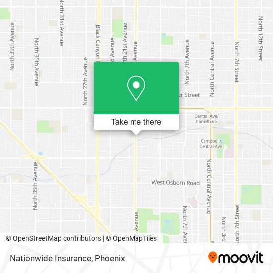 Mapa de Nationwide Insurance