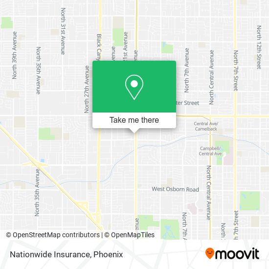 Mapa de Nationwide Insurance