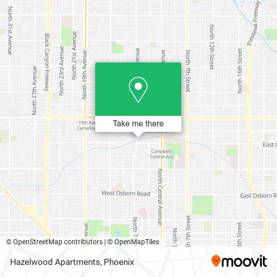 Mapa de Hazelwood Apartments