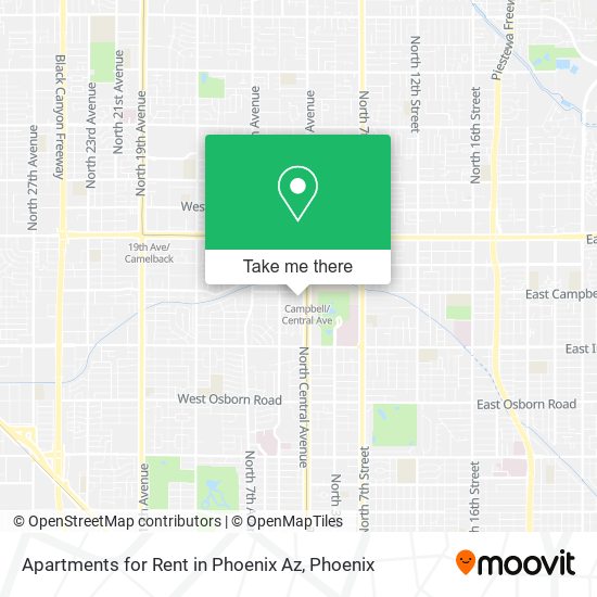 Mapa de Apartments for Rent in Phoenix Az