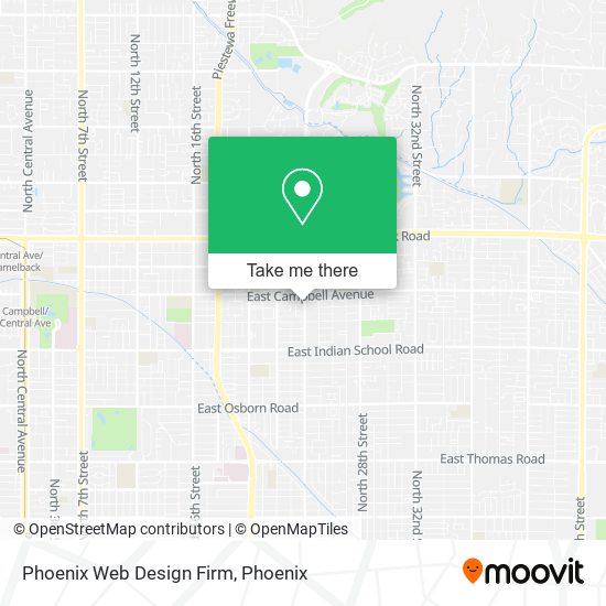 Mapa de Phoenix Web Design Firm