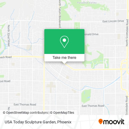 USA Today Sculpture Garden map