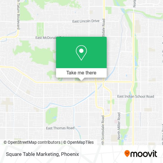 Square Table Marketing map