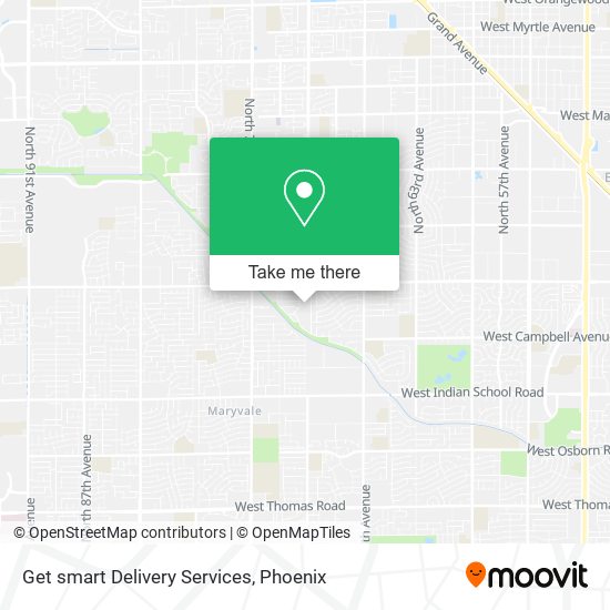 Mapa de Get smart Delivery Services