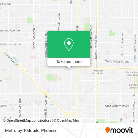 Metro by T-Mobile map