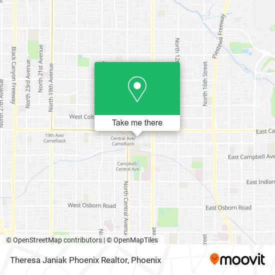 Mapa de Theresa Janiak Phoenix Realtor