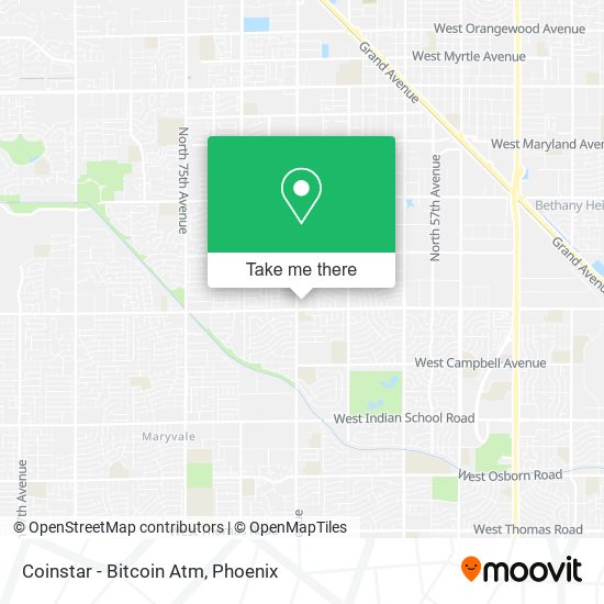 Mapa de Coinstar - Bitcoin Atm