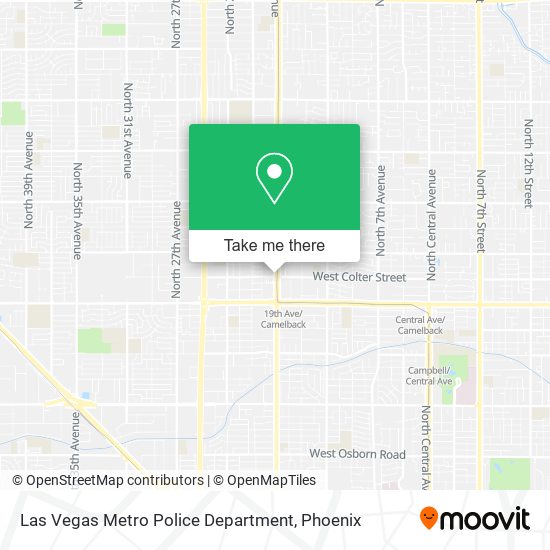 Mapa de Las Vegas Metro Police Department