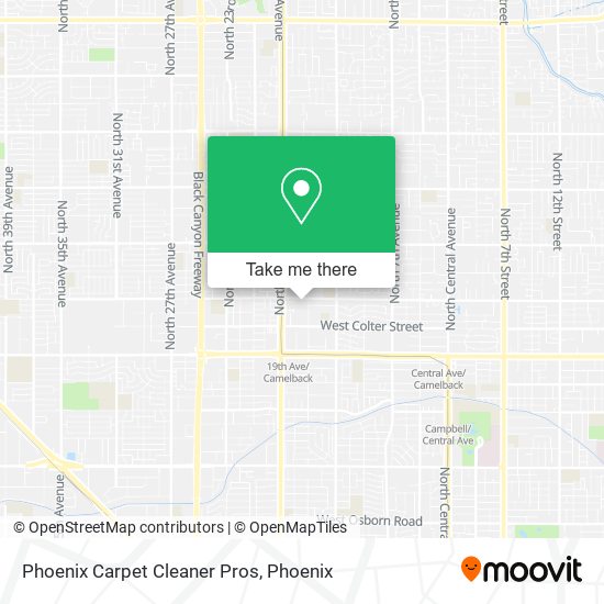 Phoenix Carpet Cleaner Pros map
