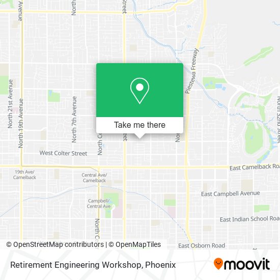 Retirement Engineering Workshop map