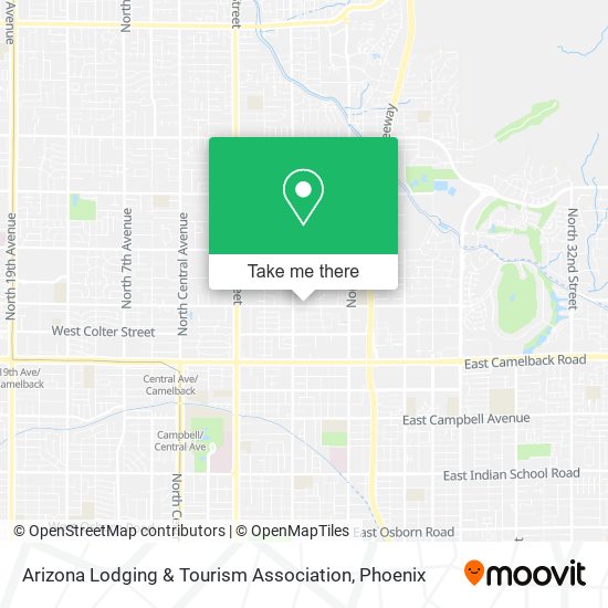 Mapa de Arizona Lodging & Tourism Association