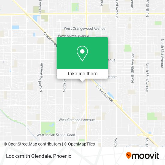 Locksmith Glendale map