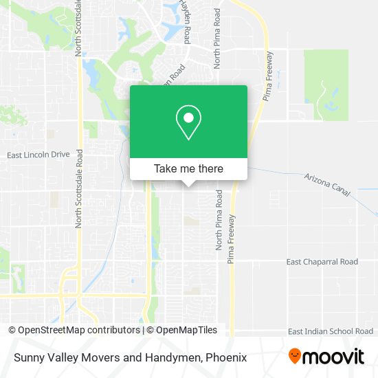 Mapa de Sunny Valley Movers and Handymen