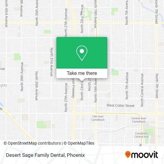 Desert Sage Family Dental map