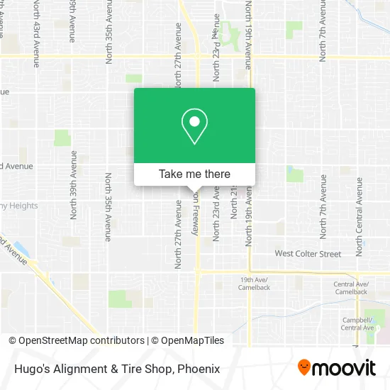 Hugo's Alignment & Tire Shop map