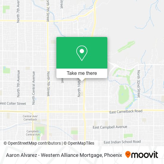 Aaron Alvarez - Western Alliance Mortgage map