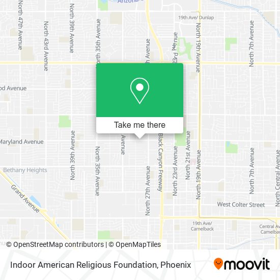 Indoor American Religious Foundation map