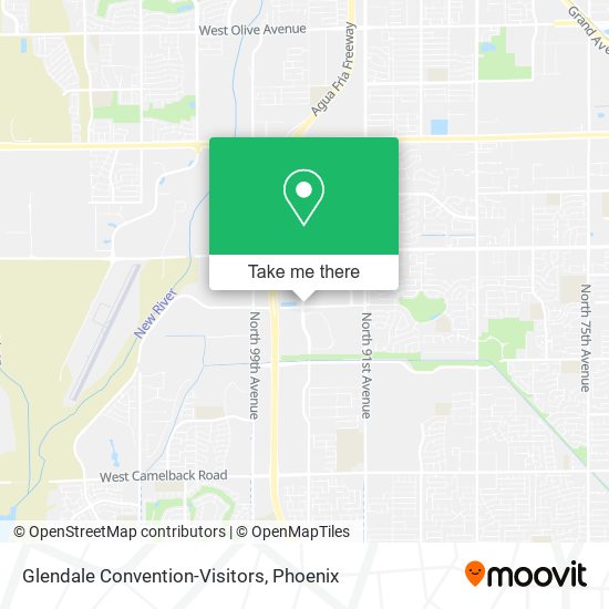 Glendale Convention-Visitors map