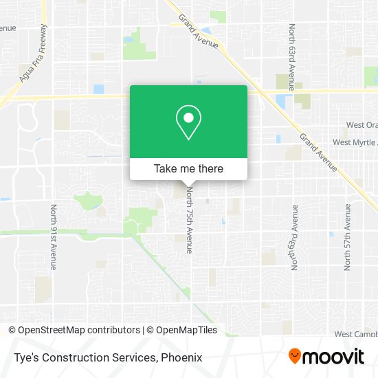 Tye's Construction Services map