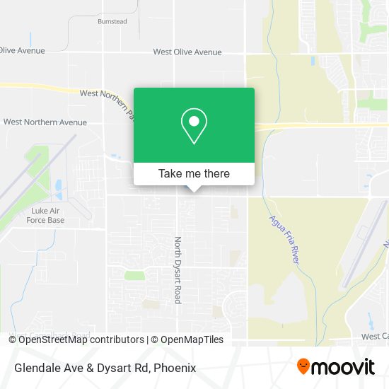 Mapa de Glendale Ave & Dysart Rd