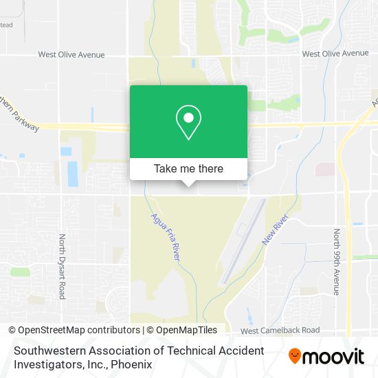 Southwestern Association of Technical Accident Investigators, Inc. map