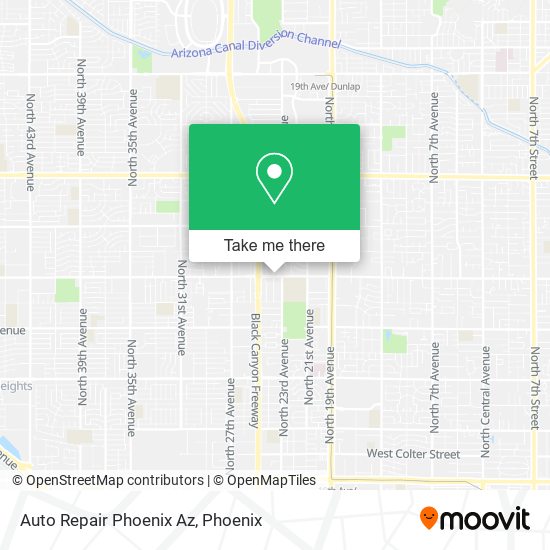 Auto Repair Phoenix Az map