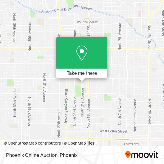 Phoenix Online Auction map