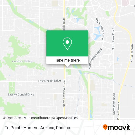 Tri Pointe Homes - Arizona map