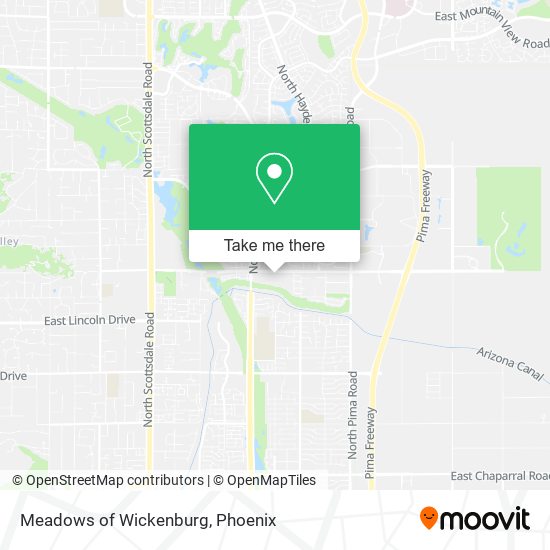 Meadows of Wickenburg map