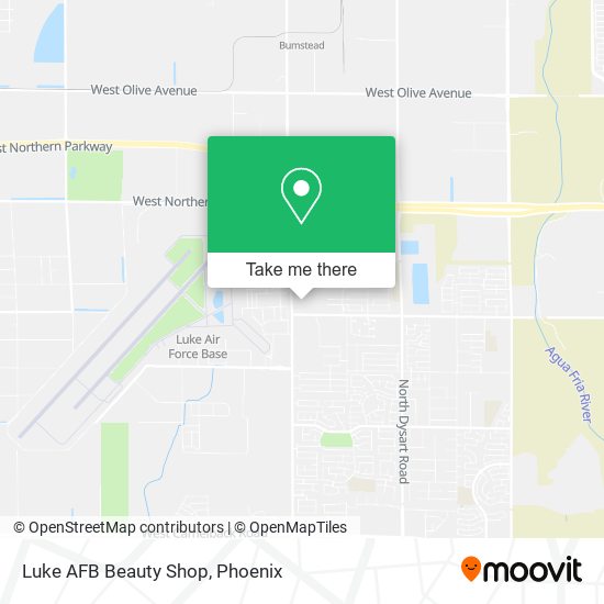 Luke AFB Beauty Shop map