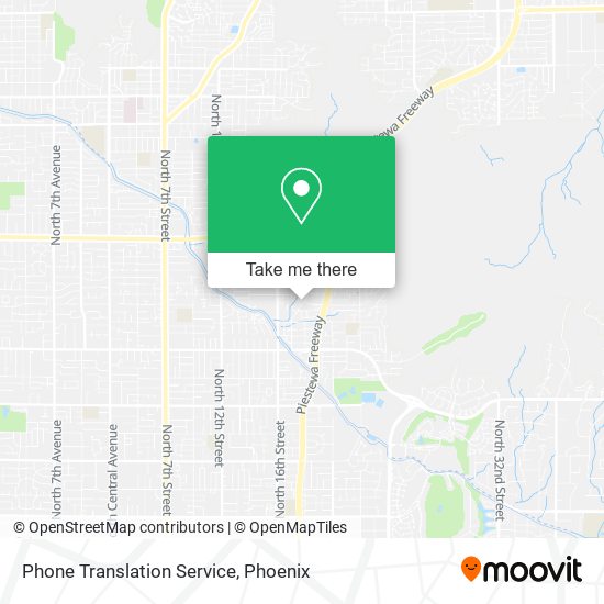 Phone Translation Service map