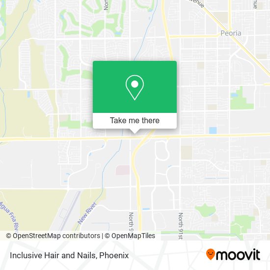 Inclusive Hair and Nails map