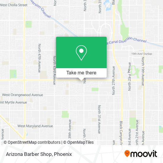 Arizona Barber Shop map