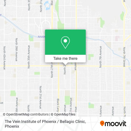 Mapa de The Vein Institute of Phoenix / Bellagio Clinic