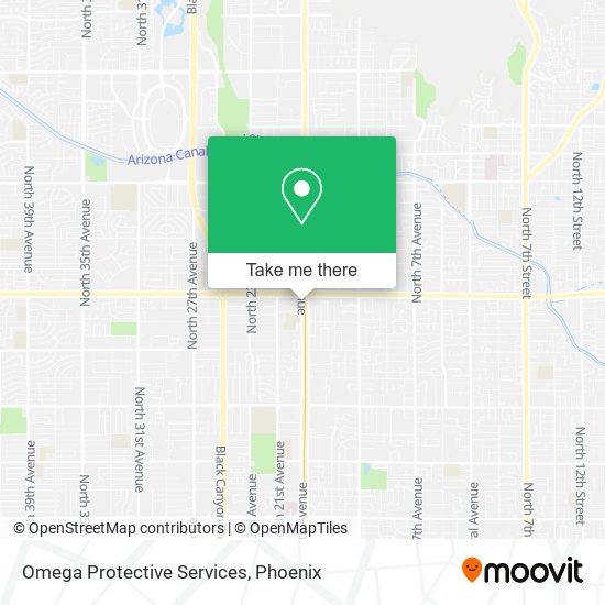 Omega Protective Services map