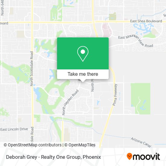 Deborah Grey - Realty One Group map