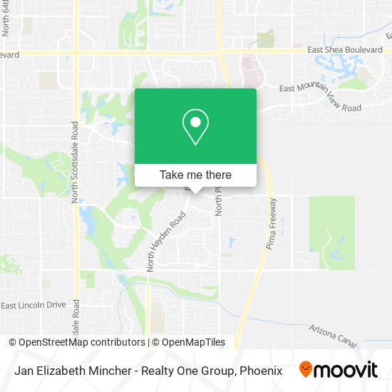 Jan Elizabeth Mincher - Realty One Group map