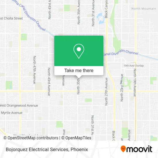 Bojorquez Electrical Services map